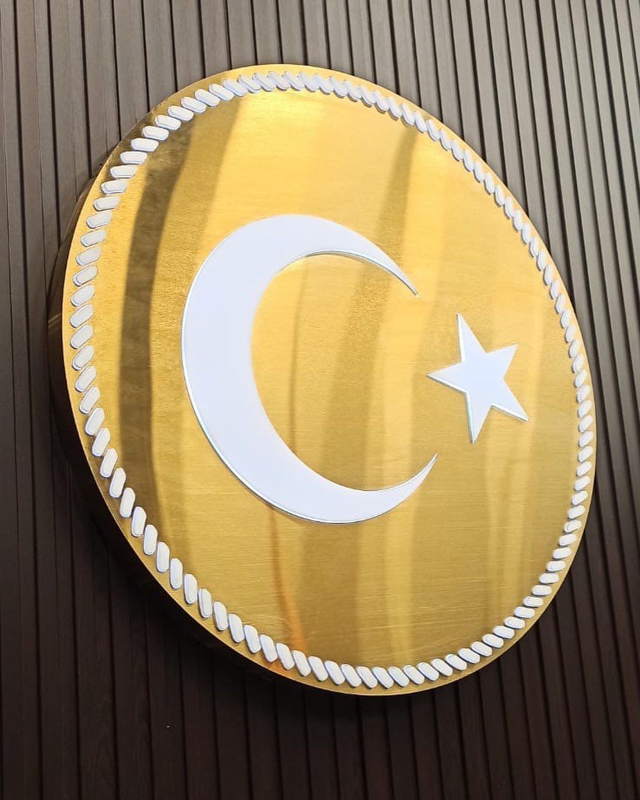 Satine Paslanmaz ışıklı Türk bayrağı #yozgatcumhuriyetbaşsavcılığı #monoreklam